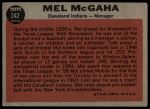 1962 Topps #242 Mel McGaha<br />B62T 12 3682<br /><a class='button AddToCart' data-ajax='true' data-ajax-mode='replace' data-ajax-update='#cart-info' href='/AddToCart?itemId=7022706&quantity=1&type=0'>Add To Cart</a>