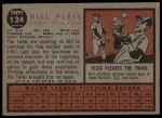 1962 Topps #124 GRN Bill Pleis<br />B62T 12 3828<br /><a class='button AddToCart' data-ajax='true' data-ajax-mode='replace' data-ajax-update='#cart-info' href='/AddToCart?itemId=7022994&quantity=1&type=0'>Add To Cart</a>
