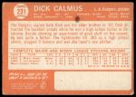 1964 Topps #231 Dick Calmus<br />B64T 12 6141<br /><a class='button AddToCart' data-ajax='true' data-ajax-mode='replace' data-ajax-update='#cart-info' href='/AddToCart?itemId=7024757&quantity=1&type=0'>Add To Cart</a>