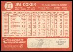 1964 Topps #211 Jim Coker<br />B64T 12 6347<br /><a class='button AddToCart' data-ajax='true' data-ajax-mode='replace' data-ajax-update='#cart-info' href='/AddToCart?itemId=7024967&quantity=1&type=0'>Add To Cart</a>
