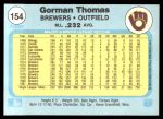 1982 Fleer #154 Gorman Thomas<br />B82F-BE 154<br /><a class='button AddToCart' data-ajax='true' data-ajax-mode='replace' data-ajax-update='#cart-info' href='/AddToCart?itemId=7026319&quantity=1&type=0'>Add To Cart</a>