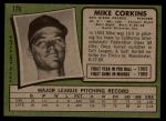 1971 Topps #179 Mike Corkins<br />B71T 11 9941<br /><a class='button AddToCart' data-ajax='true' data-ajax-mode='replace' data-ajax-update='#cart-info' href='/AddToCart?itemId=7026989&quantity=1&type=0'>Add To Cart</a>