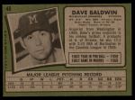 1971 Topps #48 Dave Baldwin<br />B71T 11 9990<br /><a class='button AddToCart' data-ajax='true' data-ajax-mode='replace' data-ajax-update='#cart-info' href='/AddToCart?itemId=7027039&quantity=1&type=0'>Add To Cart</a>