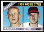 1966 Topps #417  -  Jim McGlothlin / Ed Sukla Angels Rookies<br />B66T 14 3134<br /><a class='button AddToCart' data-ajax='true' data-ajax-mode='replace' data-ajax-update='#cart-info' href='/AddToCart?itemId=7028101&quantity=1&type=0'>Add To Cart</a>
