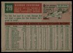 1959 Topps #219 George Zuverink<br />B59T 14 8565<br /><a class='button AddToCart' data-ajax='true' data-ajax-mode='replace' data-ajax-update='#cart-info' href='/AddToCart?itemId=7029033&quantity=1&type=0'>Add To Cart</a>
