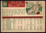 1959 Topps #265 Ron Kline<br />B59T 14 8609<br /><a class='button AddToCart' data-ajax='true' data-ajax-mode='replace' data-ajax-update='#cart-info' href='/AddToCart?itemId=7029077&quantity=1&type=0'>Add To Cart</a>