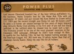 1960 Topps #260  -  Rocky Colavito / Tito Francona Power Plus<br />B60T 14 0125<br /><a class='button AddToCart' data-ajax='true' data-ajax-mode='replace' data-ajax-update='#cart-info' href='/AddToCart?itemId=7029437&quantity=1&type=0'>Add To Cart</a>