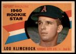 1960 Topps #137  -  Lou Klimchock Rookie Star<br />B60T 14 0190<br /><a class='button AddToCart' data-ajax='true' data-ajax-mode='replace' data-ajax-update='#cart-info' href='/AddToCart?itemId=7029503&quantity=1&type=0'>Add To Cart</a>