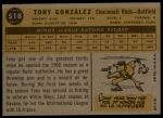 1960 Topps #518 Tony Gonzalez<br />B60T 14 0363<br /><a class='button AddToCart' data-ajax='true' data-ajax-mode='replace' data-ajax-update='#cart-info' href='/AddToCart?itemId=7029677&quantity=1&type=0'>Add To Cart</a>