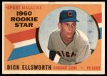 1960 Topps #125  -  Dick Ellsworth Rookie Star<br />B60T 14 0493<br /><a class='button AddToCart' data-ajax='true' data-ajax-mode='replace' data-ajax-update='#cart-info' href='/AddToCart?itemId=7029807&quantity=1&type=0'>Add To Cart</a>
