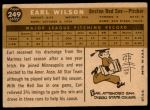 1960 Topps #249 Earl Wilson<br />B60T 14 0663<br /><a class='button AddToCart' data-ajax='true' data-ajax-mode='replace' data-ajax-update='#cart-info' href='/AddToCart?itemId=7029981&quantity=1&type=0'>Add To Cart</a>