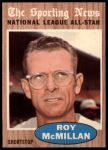 1962 Topps #393  -  Roy McMillan All-Star<br />B62T 12 4011<br /><a class='button AddToCart' data-ajax='true' data-ajax-mode='replace' data-ajax-update='#cart-info' href='/AddToCart?itemId=7030150&quantity=1&type=0'>Add To Cart</a>