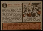 1962 Topps #182 NRM Bob Nieman<br />B62T 12 4118<br /><a class='button AddToCart' data-ajax='true' data-ajax-mode='replace' data-ajax-update='#cart-info' href='/AddToCart?itemId=7030262&quantity=1&type=0'>Add To Cart</a>