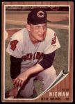 1962 Topps #182 NRM Bob Nieman<br />B62T 12 4118<br /><a class='button AddToCart' data-ajax='true' data-ajax-mode='replace' data-ajax-update='#cart-info' href='/AddToCart?itemId=7030262&quantity=1&type=0'>Add To Cart</a>