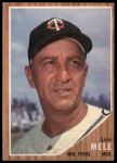 1962 Topps #482 Sam Mele<br />B62T 12 4166<br /><a class='button AddToCart' data-ajax='true' data-ajax-mode='replace' data-ajax-update='#cart-info' href='/AddToCart?itemId=7030310&quantity=1&type=0'>Add To Cart</a>