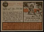 1962 Topps #148 NRM Wally Post<br />B62T 12 4167<br /><a class='button AddToCart' data-ajax='true' data-ajax-mode='replace' data-ajax-update='#cart-info' href='/AddToCart?itemId=7030311&quantity=1&type=0'>Add To Cart</a>