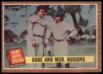 1962 Topps #137 NRM  -  Babe Ruth / Miller Huggins Babe and Mgr. Huggins<br />B62T 12 4238<br /><a class='button AddToCart' data-ajax='true' data-ajax-mode='replace' data-ajax-update='#cart-info' href='/AddToCart?itemId=7030384&quantity=1&type=0'>Add To Cart</a>