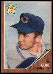 1962 Topps #362 Ty Cline<br />B62T 12 4385<br /><a class='button AddToCart' data-ajax='true' data-ajax-mode='replace' data-ajax-update='#cart-info' href='/AddToCart?itemId=7030534&quantity=1&type=0'>Add To Cart</a>