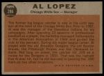 1962 Topps #286 Al Lopez<br />B62T 12 4425<br /><a class='button AddToCart' data-ajax='true' data-ajax-mode='replace' data-ajax-update='#cart-info' href='/AddToCart?itemId=7030574&quantity=1&type=0'>Add To Cart</a>