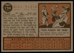 1962 Topps #124 NRM Bill Pleis<br />B62T 12 4474<br /><a class='button AddToCart' data-ajax='true' data-ajax-mode='replace' data-ajax-update='#cart-info' href='/AddToCart?itemId=7030625&quantity=1&type=0'>Add To Cart</a>