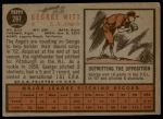 1962 Topps #287 George Witt<br />B62T 12 4481<br /><a class='button AddToCart' data-ajax='true' data-ajax-mode='replace' data-ajax-update='#cart-info' href='/AddToCart?itemId=7030632&quantity=1&type=0'>Add To Cart</a>