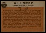 1962 Topps #286 Al Lopez<br />B62T 12 4482<br /><a class='button AddToCart' data-ajax='true' data-ajax-mode='replace' data-ajax-update='#cart-info' href='/AddToCart?itemId=7030633&quantity=1&type=0'>Add To Cart</a>