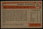 1954 Bowman #111 Murry Dickson<br />B54B 02 5768<br /><a class='button AddToCart' data-ajax='true' data-ajax-mode='replace' data-ajax-update='#cart-info' href='/AddToCart?itemId=7031238&quantity=1&type=0'>Add To Cart</a>