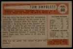 1954 Bowman #88 Tom Umphlett<br />B54B 02 5797<br /><a class='button AddToCart' data-ajax='true' data-ajax-mode='replace' data-ajax-update='#cart-info' href='/AddToCart?itemId=7031267&quantity=1&type=0'>Add To Cart</a>