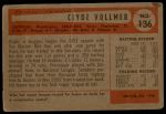 1954 Bowman #136 Clyde Vollmer<br />B54B 02 5916<br /><a class='button AddToCart' data-ajax='true' data-ajax-mode='replace' data-ajax-update='#cart-info' href='/AddToCart?itemId=7031386&quantity=1&type=0'>Add To Cart</a>