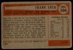 1954 Bowman #104 Frank Shea<br />B54B 02 5932<br /><a class='button AddToCart' data-ajax='true' data-ajax-mode='replace' data-ajax-update='#cart-info' href='/AddToCart?itemId=7031402&quantity=1&type=0'>Add To Cart</a>