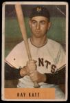1954 Bowman #121 Ray Katt<br />B54B 02 5953<br /><a class='button AddToCart' data-ajax='true' data-ajax-mode='replace' data-ajax-update='#cart-info' href='/AddToCart?itemId=7031423&quantity=1&type=0'>Add To Cart</a>