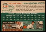 1954 Topps #118 Carl Scheib<br />B54T 03 0757<br /><a class='button AddToCart' data-ajax='true' data-ajax-mode='replace' data-ajax-update='#cart-info' href='/AddToCart?itemId=7031457&quantity=1&type=0'>Add To Cart</a>