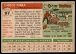 1955 Topps #97 Carlos Paula<br />B55T 03 2693<br /><a class='button AddToCart' data-ajax='true' data-ajax-mode='replace' data-ajax-update='#cart-info' href='/AddToCart?itemId=7032353&quantity=1&type=0'>Add To Cart</a>