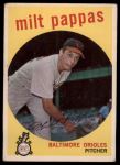 1959 Topps #391 Milt Pappas<br />B59T 14 8898<br /><a class='button AddToCart' data-ajax='true' data-ajax-mode='replace' data-ajax-update='#cart-info' href='/AddToCart?itemId=7032533&quantity=1&type=0'>Add To Cart</a>