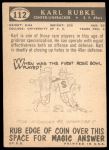 1959 Topps #112 Karl Rubke<br />F59T 06 1293<br /><a class='button AddToCart' data-ajax='true' data-ajax-mode='replace' data-ajax-update='#cart-info' href='/AddToCart?itemId=7033728&quantity=1&type=0'>Add To Cart</a>