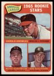 1965 Topps #577  -  Darold Knowles / Richie Scheinblum / Don Buschhorn AL Rookies<br />B65T 12 6791<br /><a class='button AddToCart' data-ajax='true' data-ajax-mode='replace' data-ajax-update='#cart-info' href='/AddToCart?itemId=7033971&quantity=1&type=0'>Add To Cart</a>