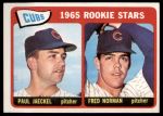1965 Topps #386  -  Fred Norman / Paul Jaeckel Cubs Rookies<br />B65T 12 6952<br /><a class='button AddToCart' data-ajax='true' data-ajax-mode='replace' data-ajax-update='#cart-info' href='/AddToCart?itemId=7034188&quantity=1&type=0'>Add To Cart</a>
