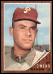 1962 Topps #212 Jim Owens<br />B62T 12 4617<br /><a class='button AddToCart' data-ajax='true' data-ajax-mode='replace' data-ajax-update='#cart-info' href='/AddToCart?itemId=7034790&quantity=1&type=0'>Add To Cart</a>