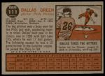 1962 Topps #111 NRM Dallas Green<br />B62T 12 4764<br /><a class='button AddToCart' data-ajax='true' data-ajax-mode='replace' data-ajax-update='#cart-info' href='/AddToCart?itemId=7034950&quantity=1&type=0'>Add To Cart</a>
