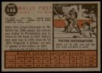 1962 Topps #148 NRM Wally Post<br />B62T 12 4798<br /><a class='button AddToCart' data-ajax='true' data-ajax-mode='replace' data-ajax-update='#cart-info' href='/AddToCart?itemId=7034984&quantity=1&type=0'>Add To Cart</a>