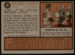 1962 Topps #40 Orlando Cepeda<br />B62T 12 4887<br /><a class='button AddToCart' data-ajax='true' data-ajax-mode='replace' data-ajax-update='#cart-info' href='/AddToCart?itemId=7035073&quantity=1&type=0'>Add To Cart</a>