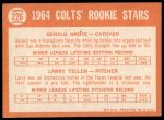 1964 Topps #226  -  Jerry Grote / Larry Yellen Colt 45s Rookies<br />B64T 12 6814<br /><a class='button AddToCart' data-ajax='true' data-ajax-mode='replace' data-ajax-update='#cart-info' href='/AddToCart?itemId=7035480&quantity=1&type=0'>Add To Cart</a>