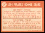 1964 Topps #74  -  Bob Priddy / Tom Butters Pirates Rookies<br />B64T 12 6852<br /><a class='button AddToCart' data-ajax='true' data-ajax-mode='replace' data-ajax-update='#cart-info' href='/AddToCart?itemId=7035526&quantity=1&type=0'>Add To Cart</a>