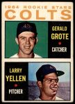 1964 Topps #226  -  Jerry Grote / Larry Yellen Colt 45s Rookies<br />B64T 12 6987<br /><a class='button AddToCart' data-ajax='true' data-ajax-mode='replace' data-ajax-update='#cart-info' href='/AddToCart?itemId=7035736&quantity=1&type=0'>Add To Cart</a>