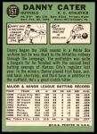 1967 Topps #157 Danny Cater<br />B67T 14 4086<br /><a class='button AddToCart' data-ajax='true' data-ajax-mode='replace' data-ajax-update='#cart-info' href='/AddToCart?itemId=7036102&quantity=1&type=0'>Add To Cart</a>