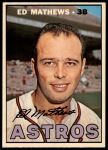1967 Topps #166 Eddie Mathews<br />B67T 14 4093<br /><a class='button AddToCart' data-ajax='true' data-ajax-mode='replace' data-ajax-update='#cart-info' href='/AddToCart?itemId=7036109&quantity=1&type=0'>Add To Cart</a>