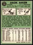 1967 Topps #110 Jack Aker<br />B67T 14 4105<br /><a class='button AddToCart' data-ajax='true' data-ajax-mode='replace' data-ajax-update='#cart-info' href='/AddToCart?itemId=7036121&quantity=1&type=0'>Add To Cart</a>