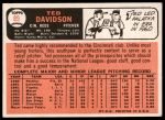1966 Topps #89 Ted Davidson<br />B66T 14 3215<br /><a class='button AddToCart' data-ajax='true' data-ajax-mode='replace' data-ajax-update='#cart-info' href='/AddToCart?itemId=7036664&quantity=1&type=0'>Add To Cart</a>