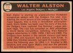 1966 Topps #116 Walter Alston<br />B66T 14 3267<br /><a class='button AddToCart' data-ajax='true' data-ajax-mode='replace' data-ajax-update='#cart-info' href='/AddToCart?itemId=7036717&quantity=1&type=0'>Add To Cart</a>