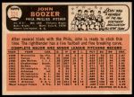 1966 Topps #324 Lists wins in 1965 at 96, instead of 9 John Boozer<br />B66T 14 3306<br /><a class='button AddToCart' data-ajax='true' data-ajax-mode='replace' data-ajax-update='#cart-info' href='/AddToCart?itemId=7036756&quantity=1&type=0'>Add To Cart</a>
